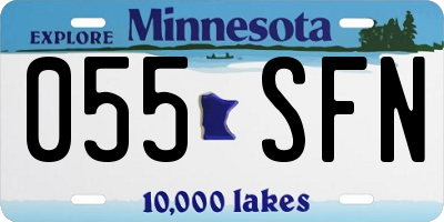 MN license plate 055SFN