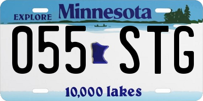MN license plate 055STG