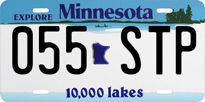 MN license plate 055STP
