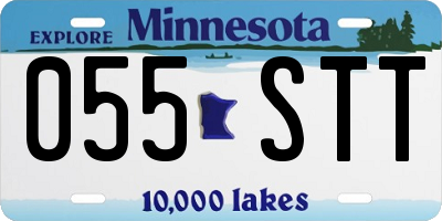 MN license plate 055STT