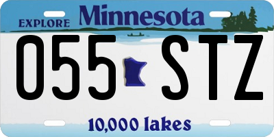 MN license plate 055STZ