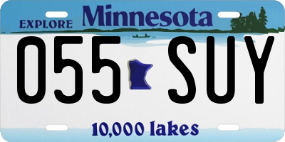MN license plate 055SUY