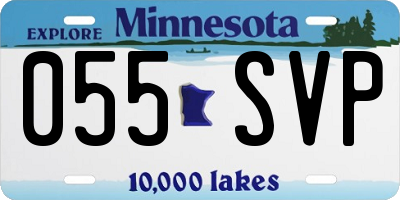 MN license plate 055SVP