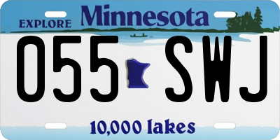 MN license plate 055SWJ