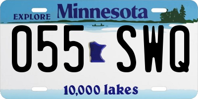MN license plate 055SWQ