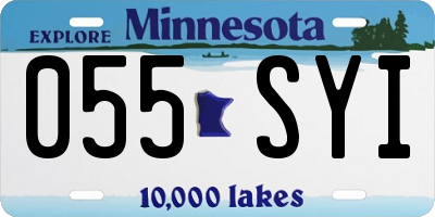 MN license plate 055SYI