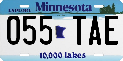 MN license plate 055TAE