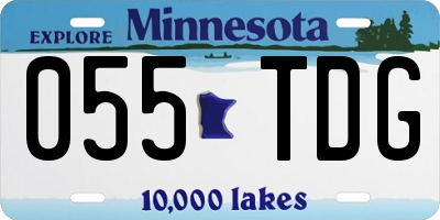 MN license plate 055TDG