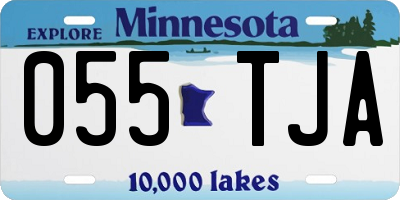 MN license plate 055TJA