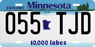 MN license plate 055TJD