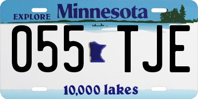 MN license plate 055TJE