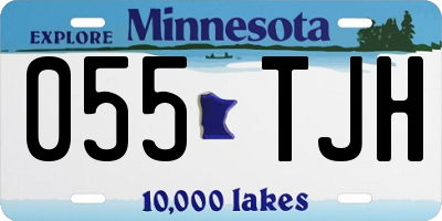 MN license plate 055TJH