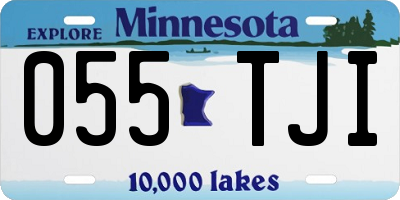 MN license plate 055TJI