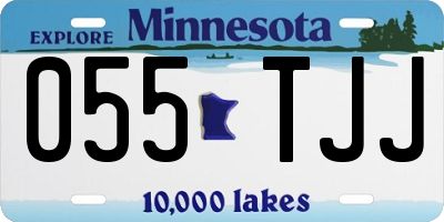 MN license plate 055TJJ