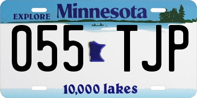 MN license plate 055TJP