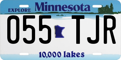 MN license plate 055TJR