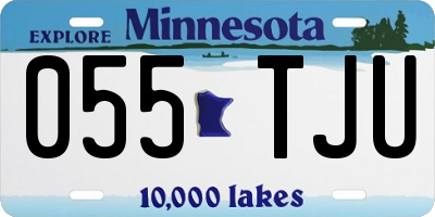 MN license plate 055TJU