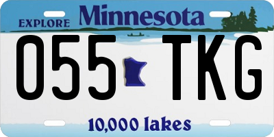 MN license plate 055TKG