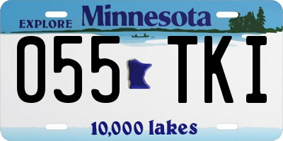 MN license plate 055TKI