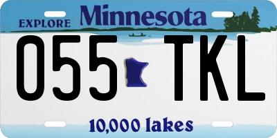 MN license plate 055TKL