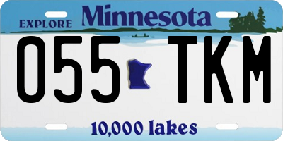 MN license plate 055TKM