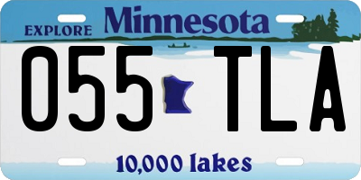 MN license plate 055TLA