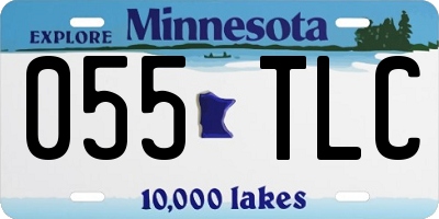 MN license plate 055TLC