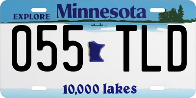MN license plate 055TLD