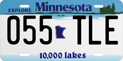 MN license plate 055TLE