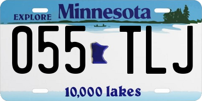 MN license plate 055TLJ