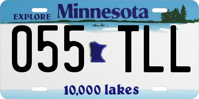 MN license plate 055TLL
