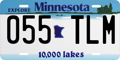 MN license plate 055TLM