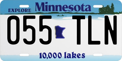 MN license plate 055TLN