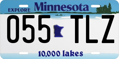 MN license plate 055TLZ