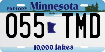 MN license plate 055TMD