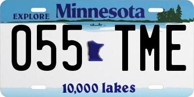 MN license plate 055TME