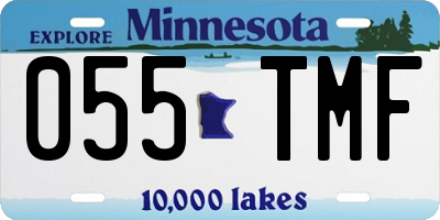 MN license plate 055TMF