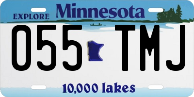 MN license plate 055TMJ
