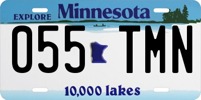 MN license plate 055TMN