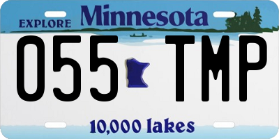 MN license plate 055TMP