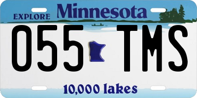 MN license plate 055TMS