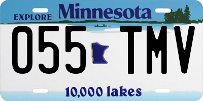 MN license plate 055TMV