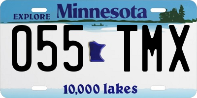 MN license plate 055TMX