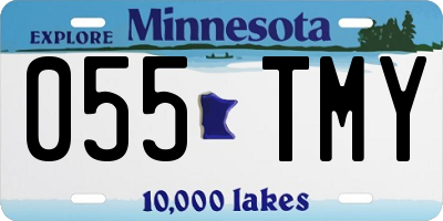 MN license plate 055TMY