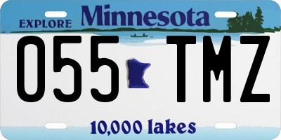 MN license plate 055TMZ