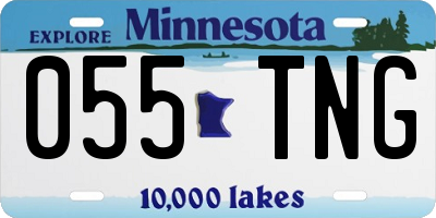 MN license plate 055TNG