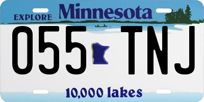 MN license plate 055TNJ