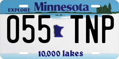 MN license plate 055TNP