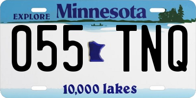 MN license plate 055TNQ