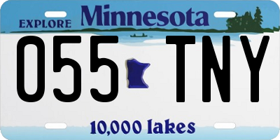 MN license plate 055TNY